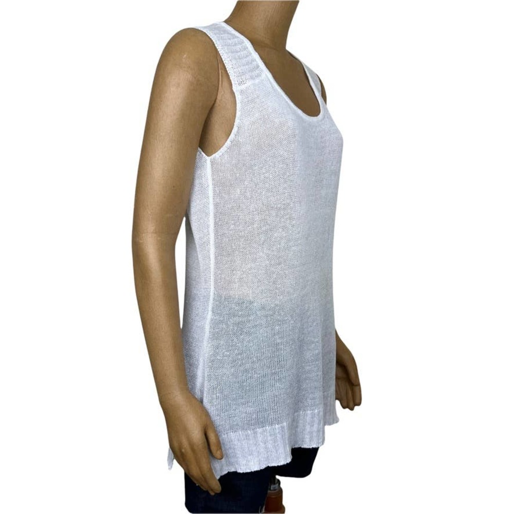 Miilla Linen Mesh Sleeveless Tunic Top Size Medium - Picture 4 of 9